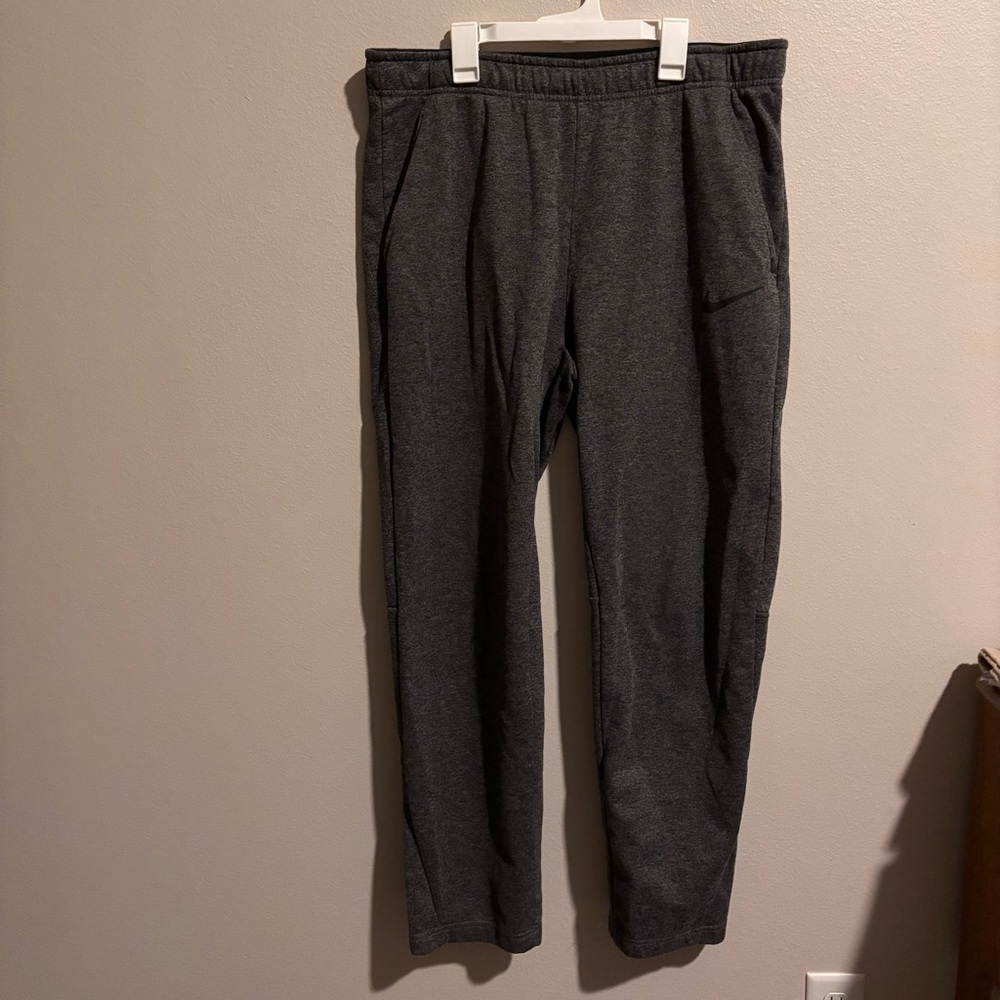Nike Dark Gray Dri-FIT Standard Fit Athletic Joggers Size L